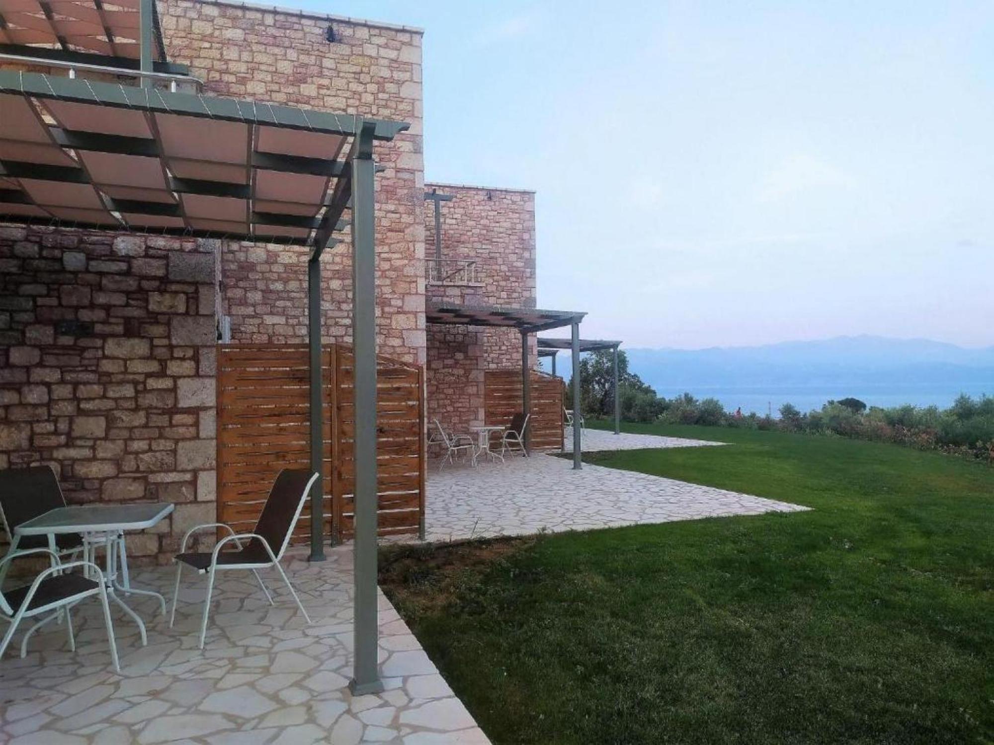 Stone Bay Houses In Messinia Kalamaki Beach Area Hráni Kültér fotó